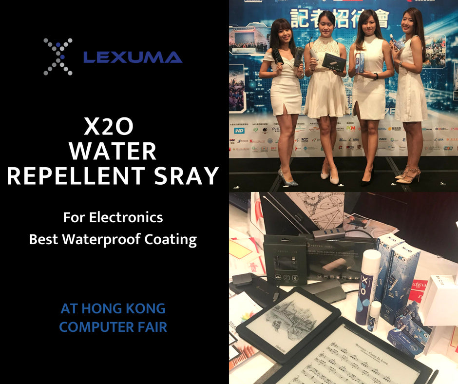 Lexuma X2O Waterproof Spray for Electronic Devices at 2018 Hong Kong Computer Fair