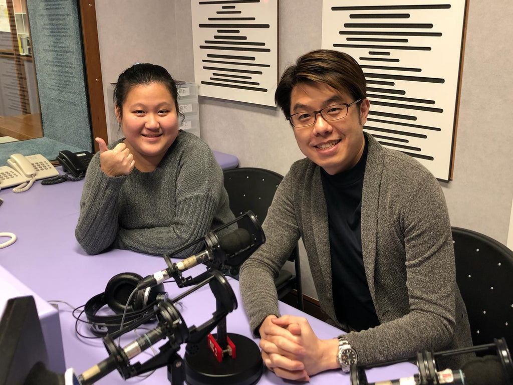 Lexuma Director, Kelvin Ip, sharing entrepreneur experience during his radio interview by RTHK