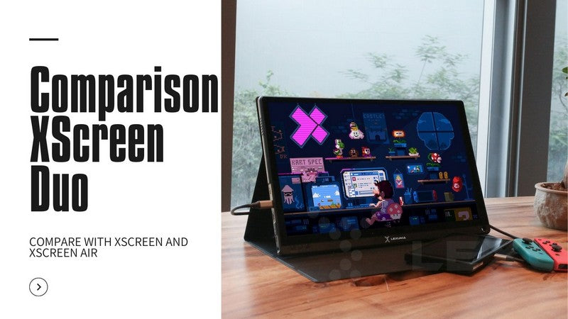 Comparison between Lexuma XScreen portable monitor and other XScreen