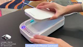 Lexuma XGerm  (XGM-M180) - UV Phone Sanitizer w/ built-in Wireless Fast Charging and Aromatherapy