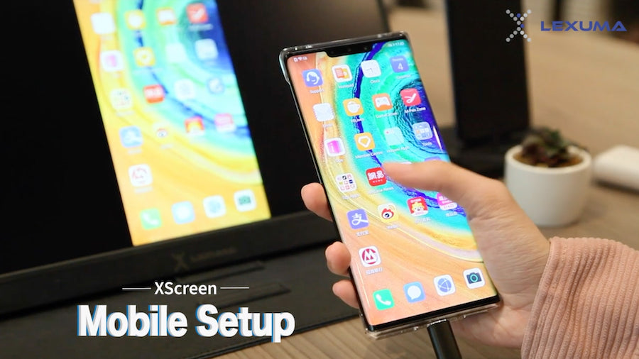 Lexuma XScreen 15.6" Ultra Slim Portable Monitor - Connecting Laptop