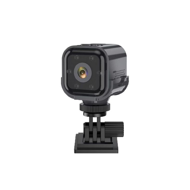Lexuma XCAM Nano — front view, ultra-compact WiFi mini camera on white background