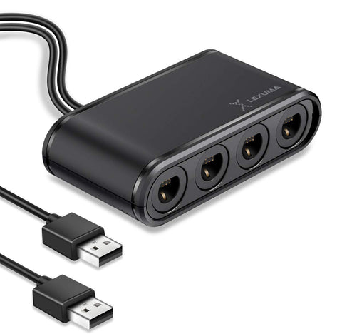 Lexuma 辣數碼 GameCube Controller Adapter for Wii U, Nintendo Switch and PC USB switch for pc for sale bundle adapter switch for pc for sale bundle adapter mayflash controller for pc 8bitdo retro receiver dolphin official nintendo controller ultimate bros reddit bluetooth restock smash bros controls portable nyko white bg