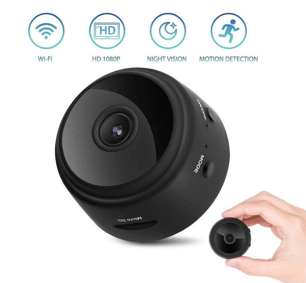 FUVISION Mini Camera,Camera with Motion Detect,1080P Camera with 1.5 Hours  Battery,Security Camera with Loop Record,Perfect for Home and Office