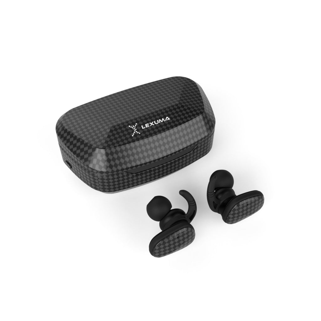 Lexuma XBUD2 True Wireless In-Ear Bluetooth IP56 Sports Earbuds [With
