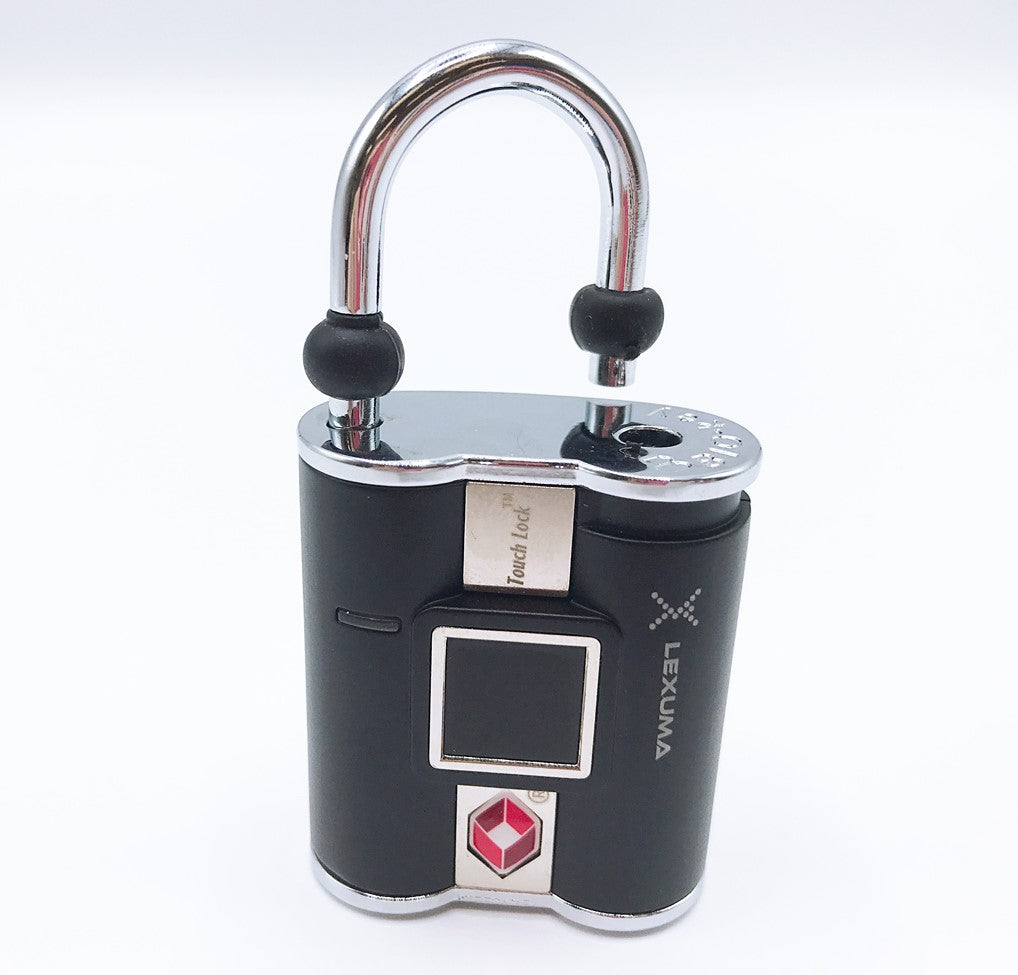 ZJchao Fingerprint Padlock For Lockers And Bags, 0.5 Second