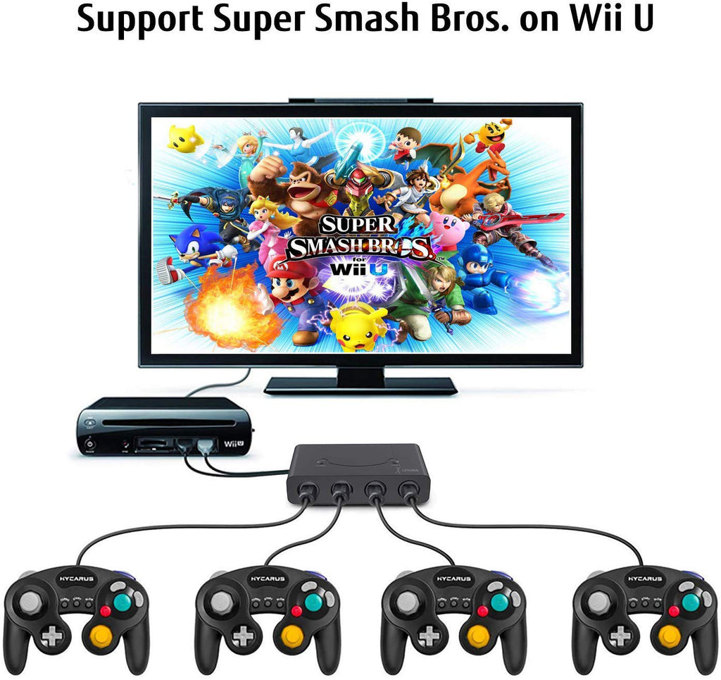 Blændende Forsvinde ost GameCube Controller Adapter for Wii U, Nintendo Switch and PC USB – Lexuma